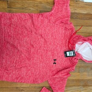 Under Armour Red Fleece Twist Hoodie